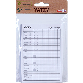 Yatzy blokke - 3 stk.