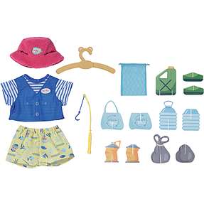 Baby Born bamse lystfiskertøj 43 cm