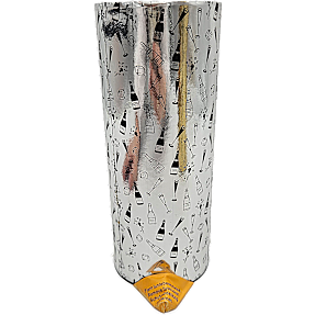 Bordbombe med dekoration 19,5 cm - flere varianter - assorteret