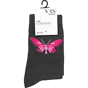 VRS dame strømper str. onesize - sort