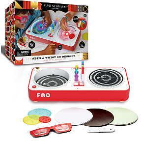 FAO Schwarz Spiralkunst maskine med 3D og lys