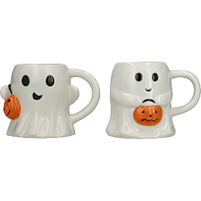 Halloween spøgelseskrus - 350 ml - flere varianter - assorteret