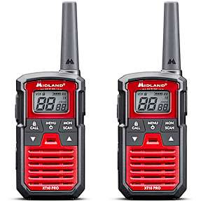 Midland walkie talkie XT10 PRO - rød/sort