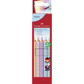 Faber-Castell Jumbo Grip farveblyanter 5-pak