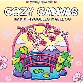 Cozy Canvas malebog - Coloring Café