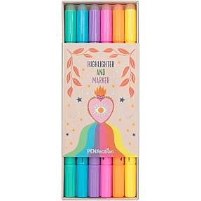 PENfection highlighter- & markersæt 6-pak