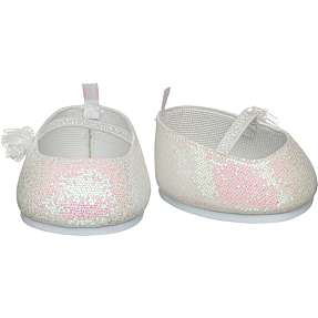 Build-A-Bear ballerina - hvid glimmer