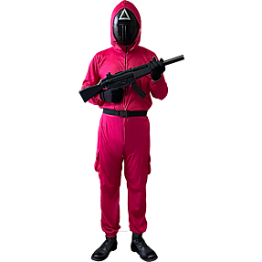 Halloween maskeret vagt kostume str. 164