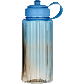 Vandflaske blå/orange - 1,1 liter