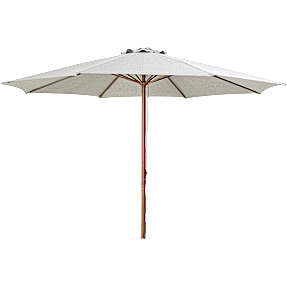San Diego parasol med snoretræk Ø:350 cm - beige