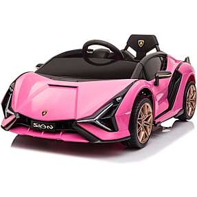 Lamborghini Sian elektrisk bil 12v pink
