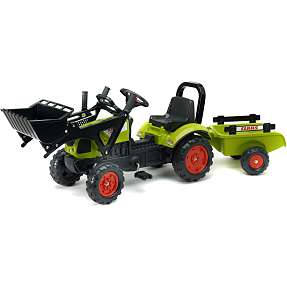 Falk Toys Claas frontlæsser med vogn