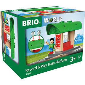 BRIO 33840 Togstation med lydoptager