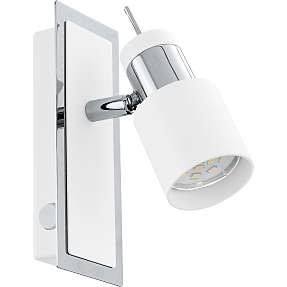 Davida spotlampe - hvid og krom