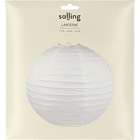 Salling papirslanterne Ø:20 cm - Hvid