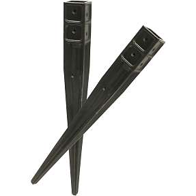 HORTUS stolpespyd plast 4,6 x 4,6 cm, L: 55 cm - sort