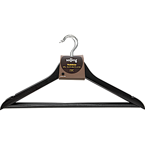 Salling træbøjler 5-pak - sort