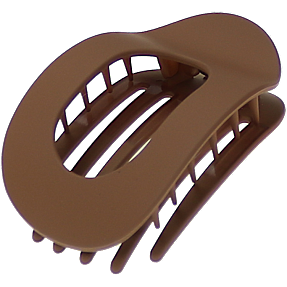 CBYH dame flad hårklemme - brun