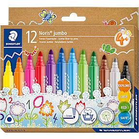 Staedtler noris junior jumbo børnetusser 12-pak