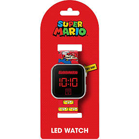 Accutime Super Mario LED ur - rød