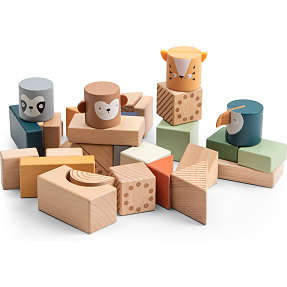 Sebra træ totem stabelklodser