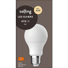 Salling LED kronepære 4,8W - varmt hvidt lys