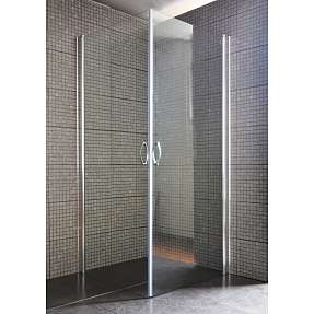 Mikelo lige brusedør - klart glas