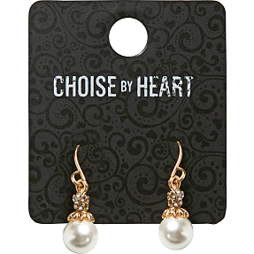 CBYH ørering med hjerte - guldfarvet