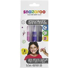 Snazaroo ansigtsmaling penselmaling 3 stk.