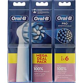 Oral-B Sensitive Clean tandbørstehoveder 6-pak