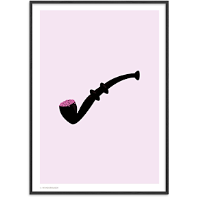 Lakridspiben lyserød - 70x100 cm