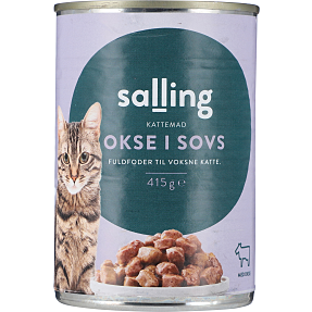 Vådfoder i sovs m. oksekød