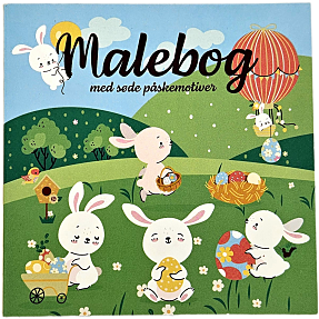 Påske mini malebøger 10x10 cm - flere varianter - assorteret