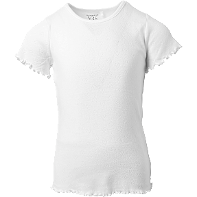 VRS børne T-shirt str. 98/104 - hvid