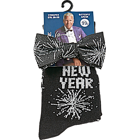 Mads Christensen børne strømper og butterfly str. 23/25 - sort