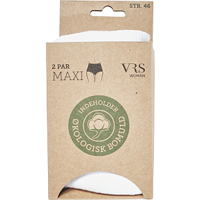 VRS dame 2-pak maxi trusse str. 54 - hvid