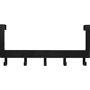 Knagerække til døren - sort
