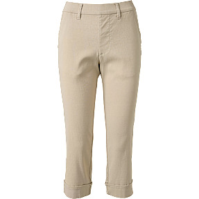 VRS dame capri bengalin bukser str. 38 - lysebrun