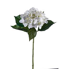 Kunstig hortensia stilk - creme