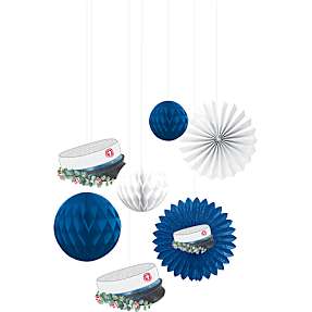 Studenter dekorations sæt  8-pak - blå