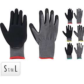 Havehandsker i 3 størrelser - mørkegrå