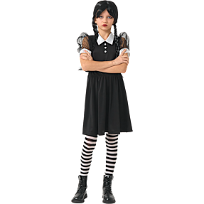 Halloween gotisk kjole kostume str. 128