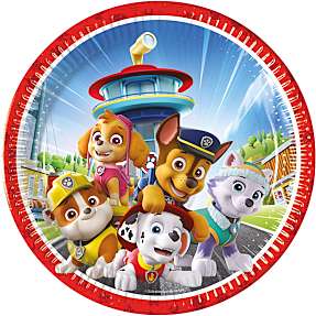Paptallerkener Ø:23 cm 8-pak - Paw Patrol