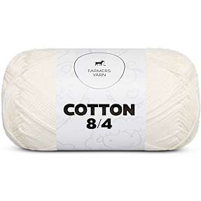 Farmers Yarn 8/4 bomuldsgarn - råhvid 80