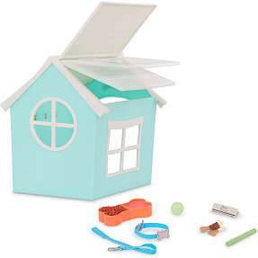 Our Generation dukke hvalp og grønt hundehus