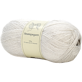 Salling strømpegarn - hvid 12898