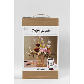 Crepepapir - blomsterbuket
