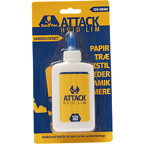 Danpen attack hvid lim - 120 g