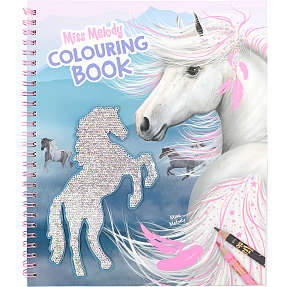 Miss Melody malebog med pailletter