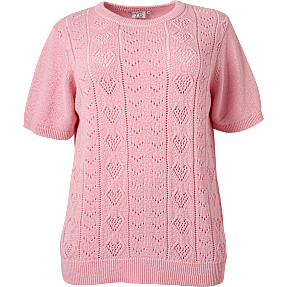 VRS dame pointelle top str. 50 - rosa